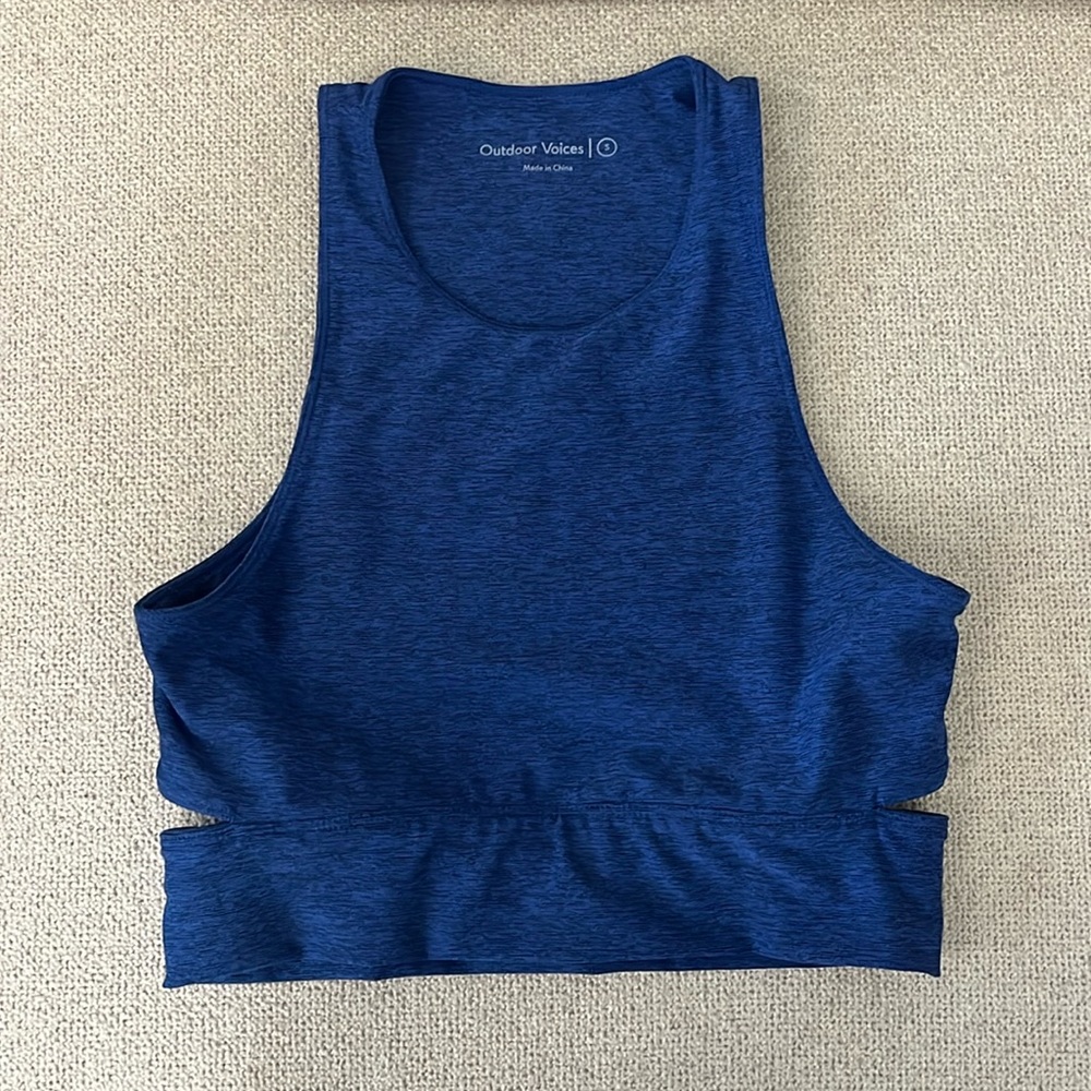 Outdoor Voices crop top light sports bra size small